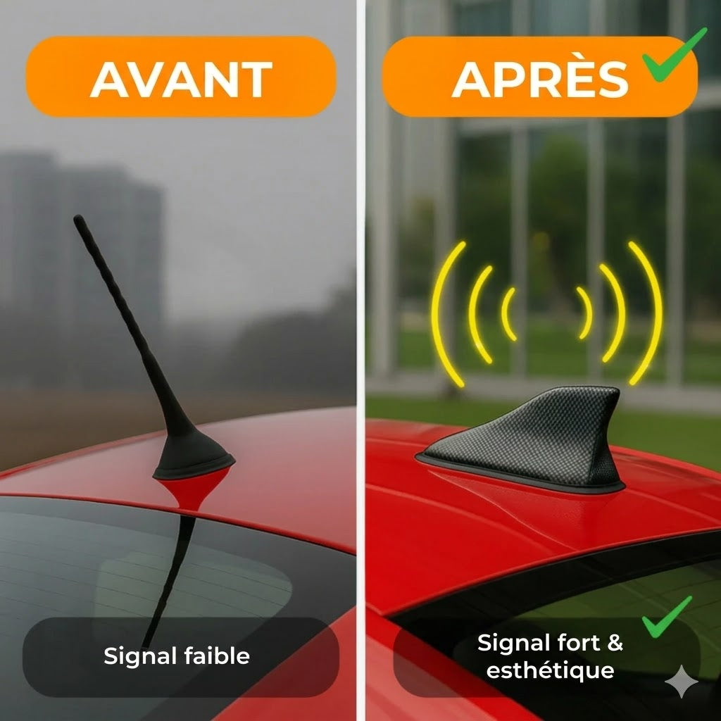 Amplificateur d'antenne de voiture Requin – réception radio supérieure
