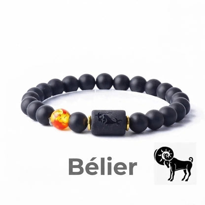 Bracelet en perles avec signe du zodiaque