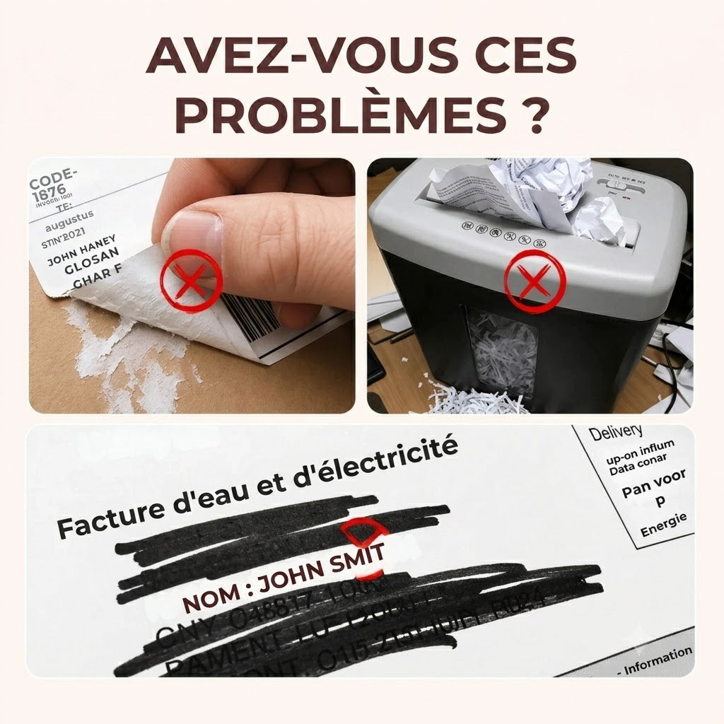 Tampon rouleau de confidentialité pour documents