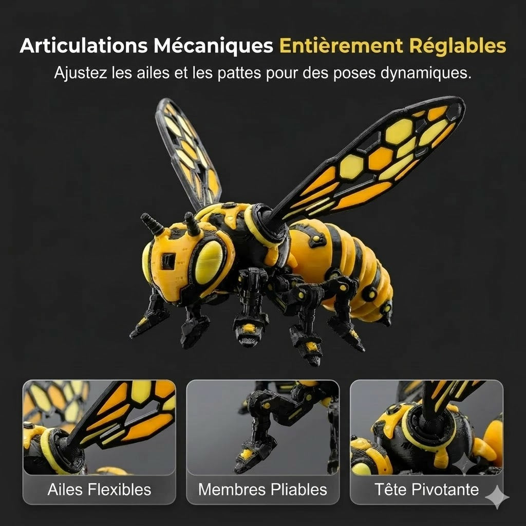 Ce n'est pas un insecte, c'est un monstre mécha ! Articulations amovibles, design futuriste