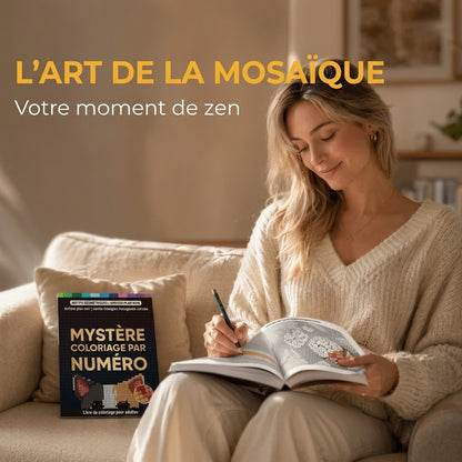 Livre de coloriage Mystery Mosaics par numéros