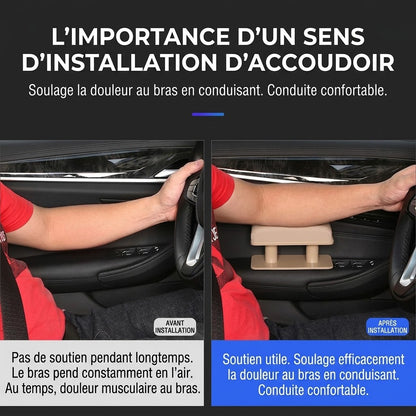 Coussin d’accoudoir réglable pour portière de voiture