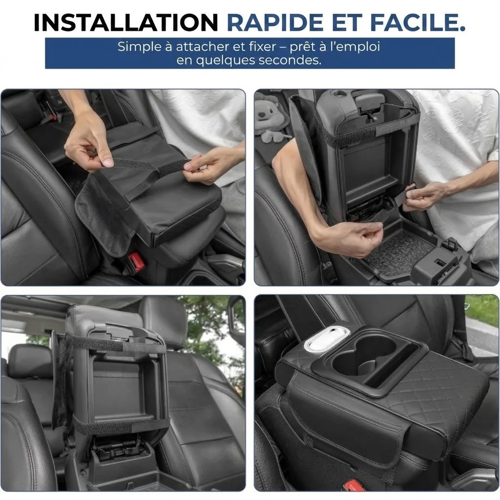 Organiseur 5 en 1 pour console centrale de voiture