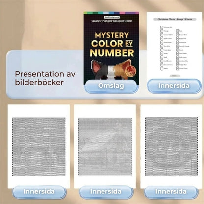 Livre de coloriage Mystery Mosaics par numéros