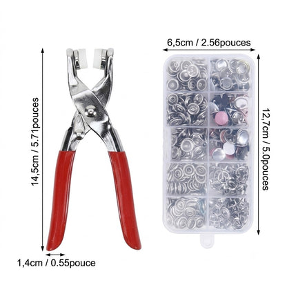 ButtonSnap Boutons Décoratifs Interchangeables pour Vêtements