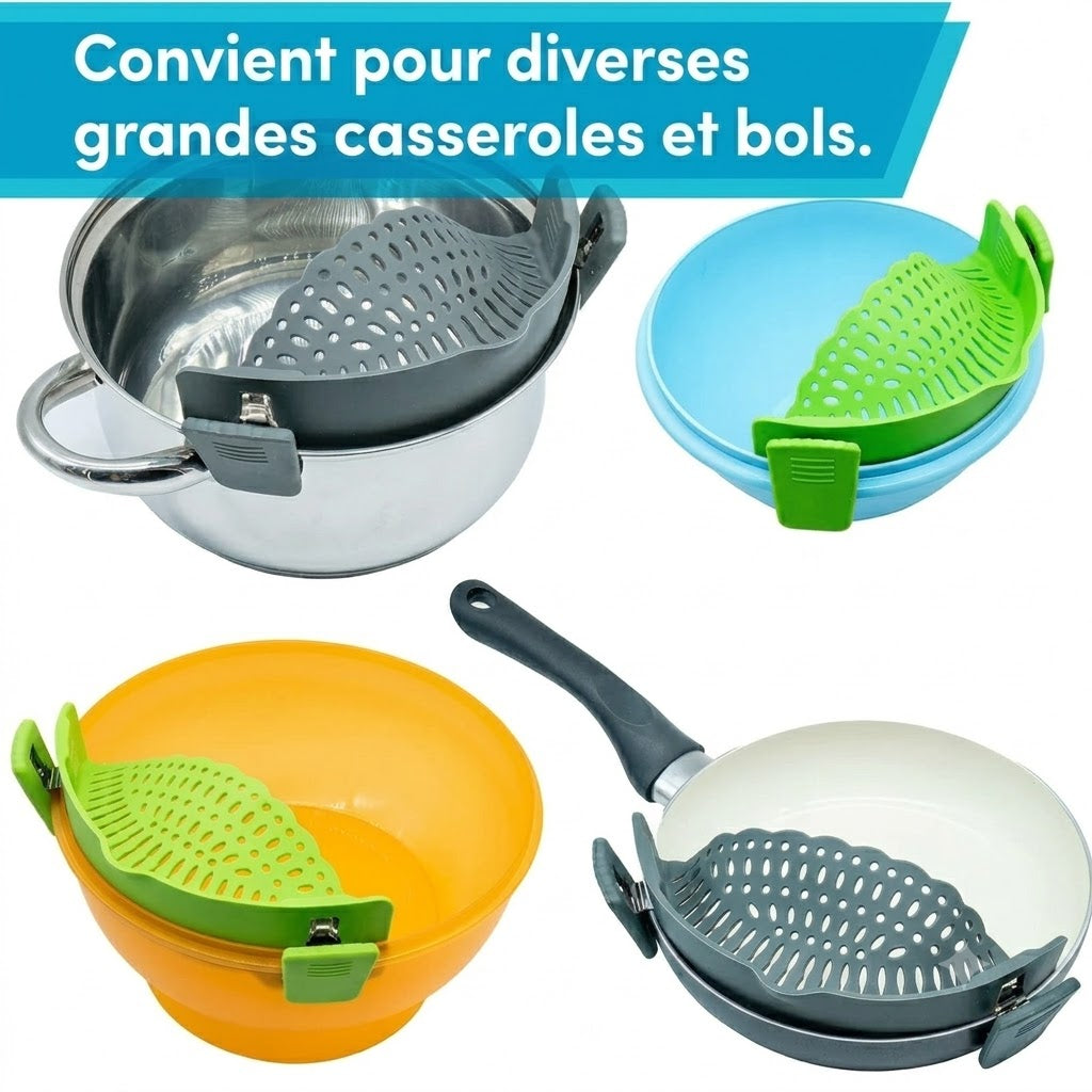 Passoire à pâtes pour casseroles et poêles