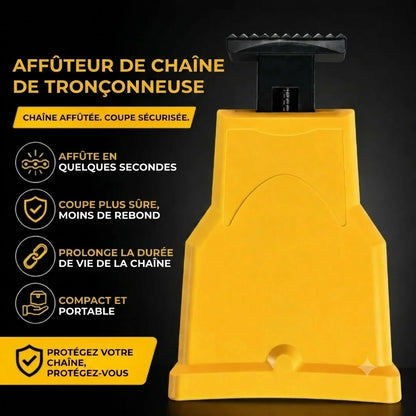 Affûteur de chaîne de tronçonneuse avec 5 pierres à aiguiser