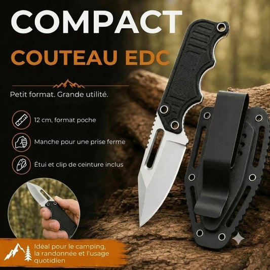Couteau de Poche Multifonction Compact pour le Quotidien et les Situations d’Urgence