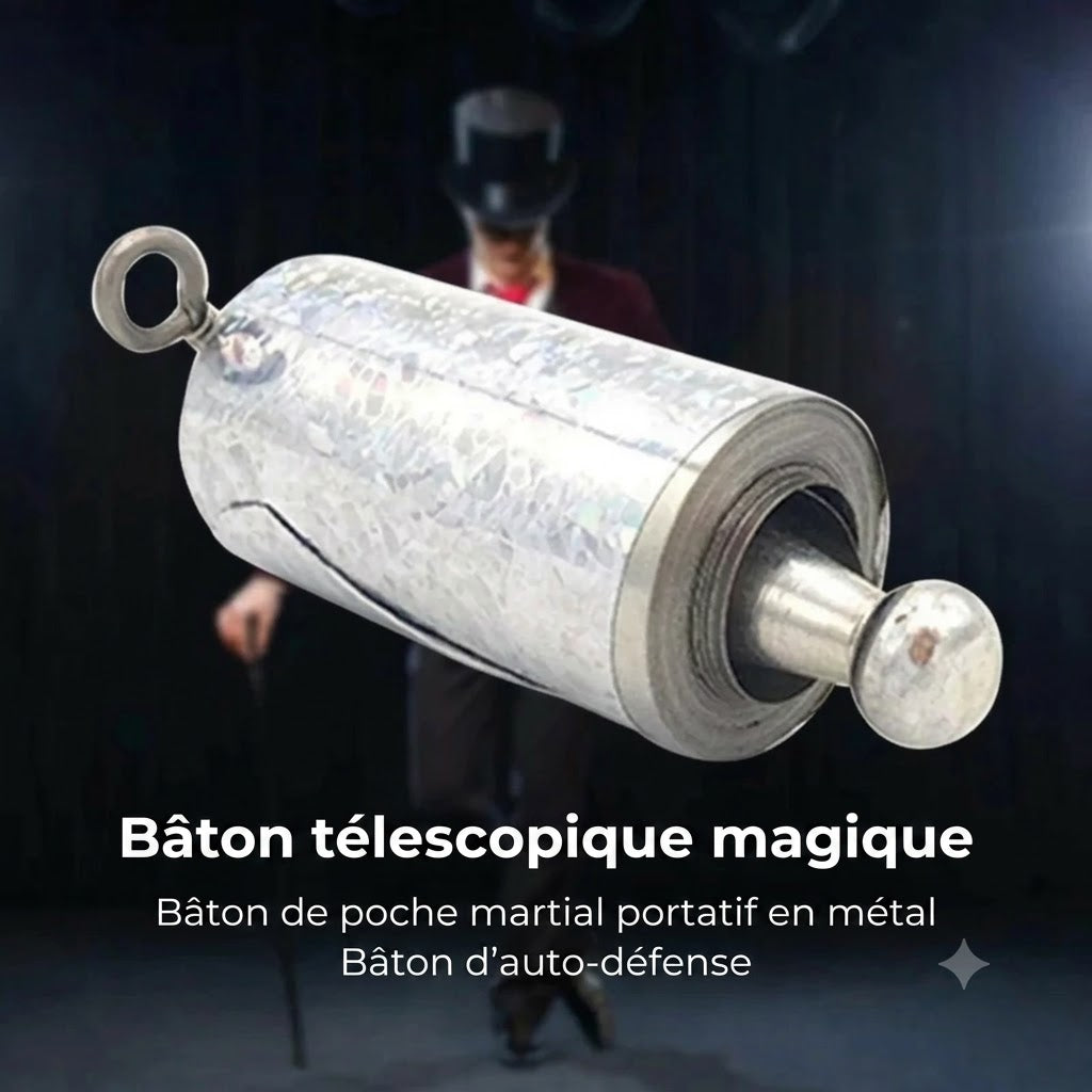 Bâton de sécurité télescopique en métal