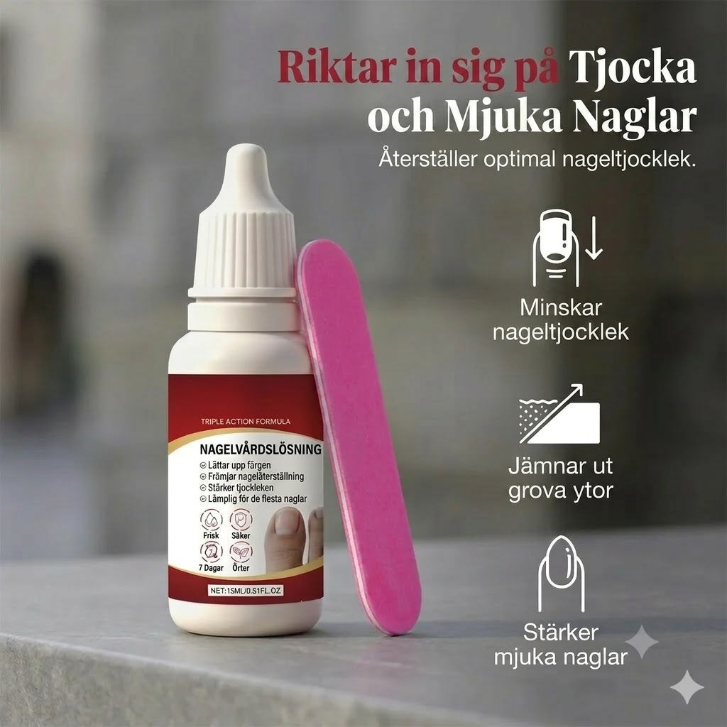Kit de soin et réparation pour ongles triple action