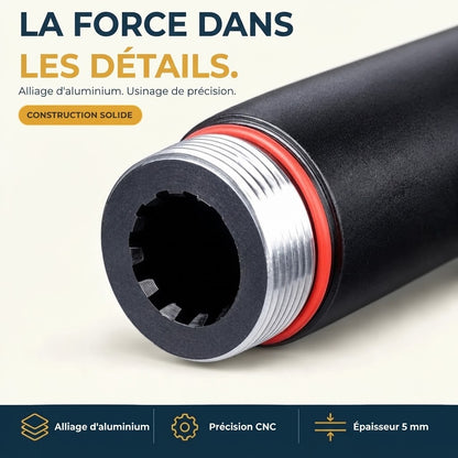 Batte de baseball en aluminium avec lampe torche