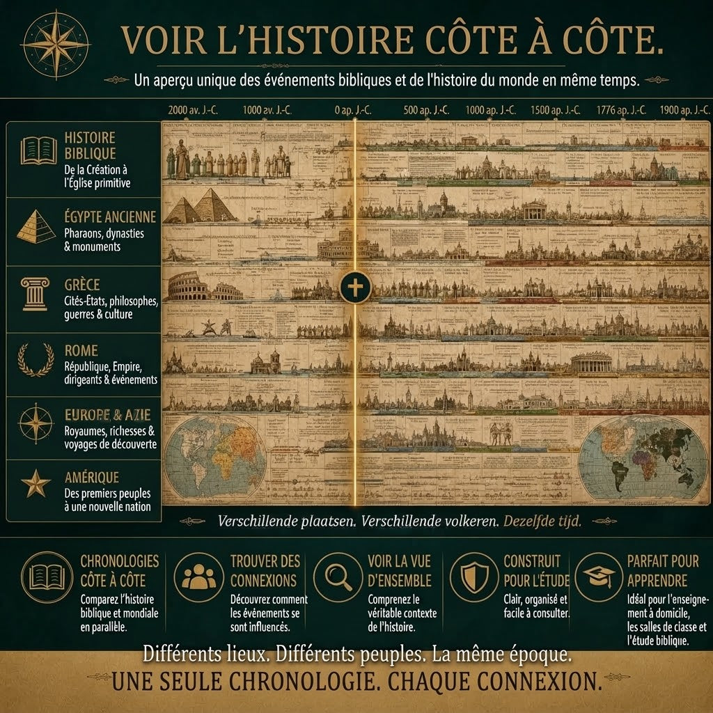 Carte chronologique historique dépliable