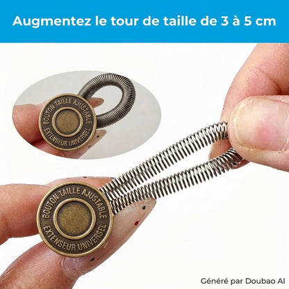 Rallonges de bouton en métal pour pantalon lot de 10