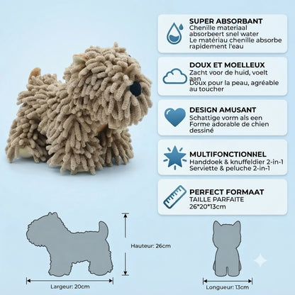Serviette en microfibre pour chiens