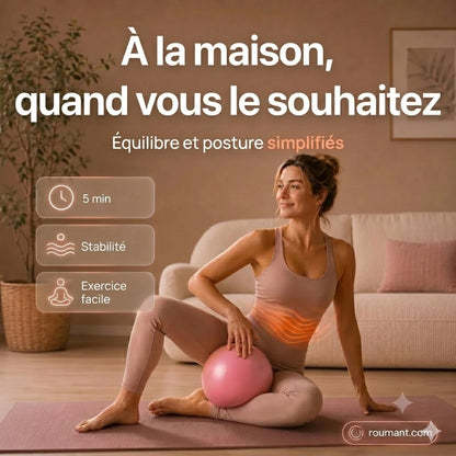 Ballon de pilates 15 cm – anti-éclatement, antidérapant en nid d'abeille, portable