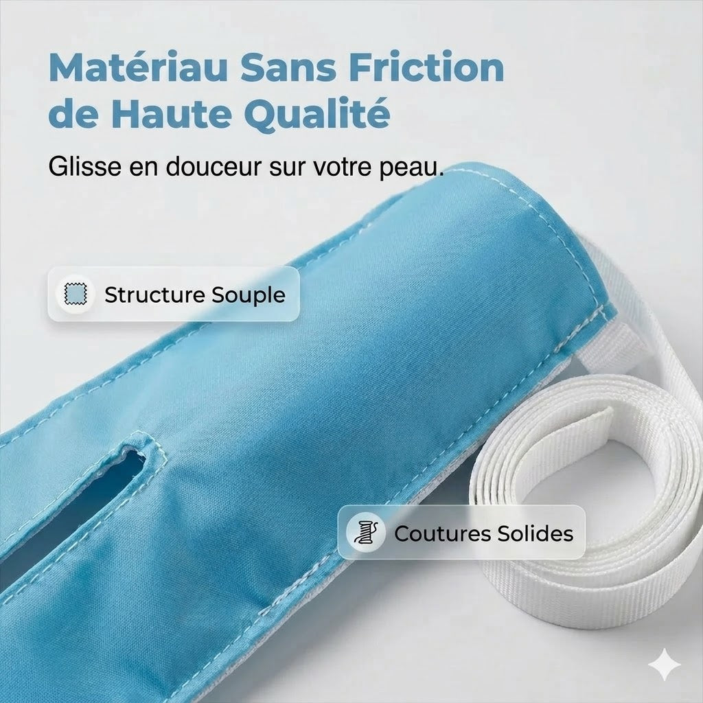 Enfile-chaussettes rigide avec sangles de tirage