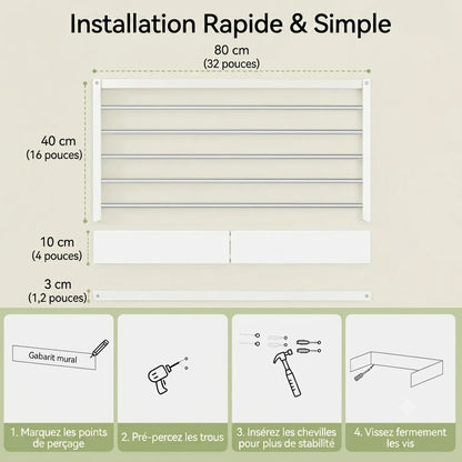 Séchoir à linge pliable et gain de place AirFold