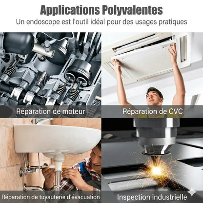 Caméra endoscope universelle 3-en-1 avec sonde étanche IP67