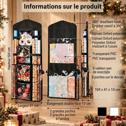 Organisateur suspendu Wrap Ready pour emballage cadeau