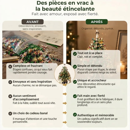 Kit DIY de sapin de Noël en perles