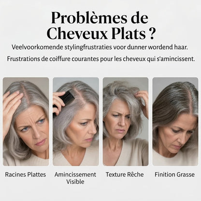 Spray volumisant parfum pêche pour cheveux fins