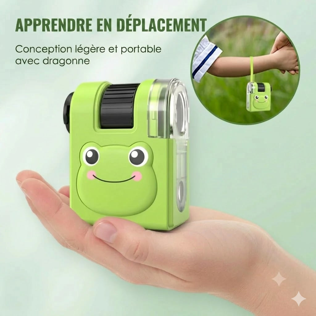 Microscope éducatif portable avec support de téléphone pour enfants
