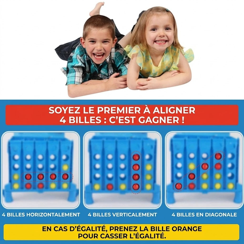Jeu de rebond 4 en ligne avec balles