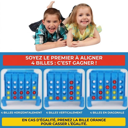 Jeu de rebond 4 en ligne avec balles
