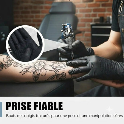 Gants en nitrile non poudrés – lot de 100