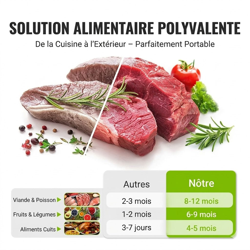 Sachets fraîcheur réutilisables en aluminium avec fermeture hermétique (lot de 10)