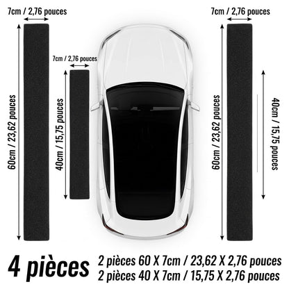 Lot de 4 protections de seuil de porte pour voiture