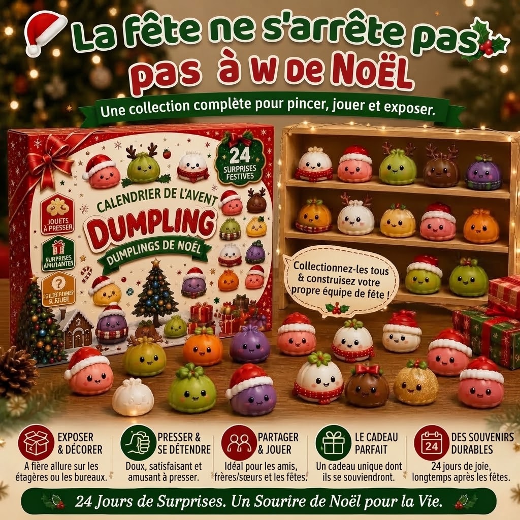 Calendrier de l’Avent Dumpling avec squishies