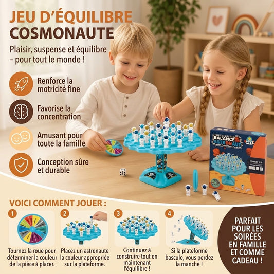 Jeu d’équilibre astronaute comme jouet STEM interactif