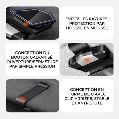 Porte-lunettes magnétique pour voiture