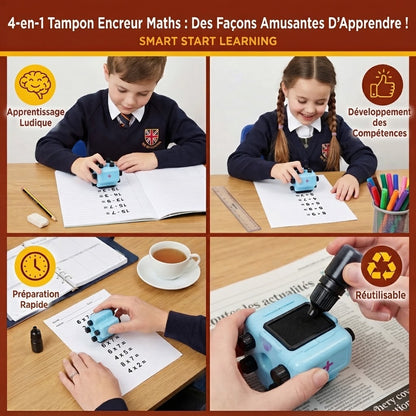 Tampon de calcul 4 en 1 pour enfants