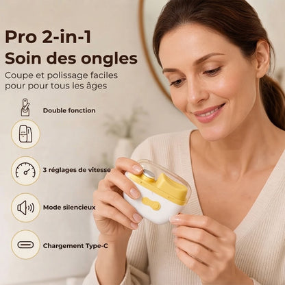 Coupe-ongles électrique avec lime à ongles