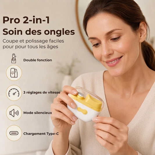 Coupe-ongles électrique avec lime à ongles