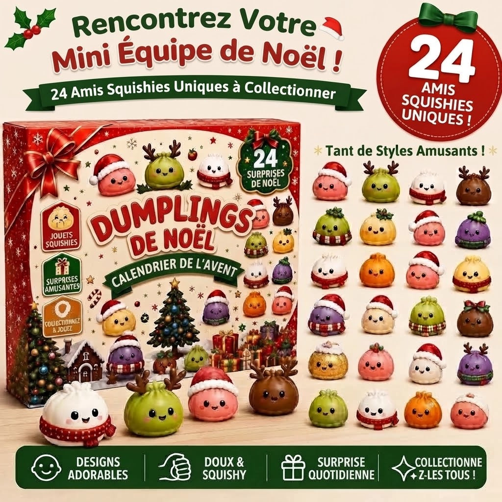 Calendrier de l’Avent Dumpling avec squishies