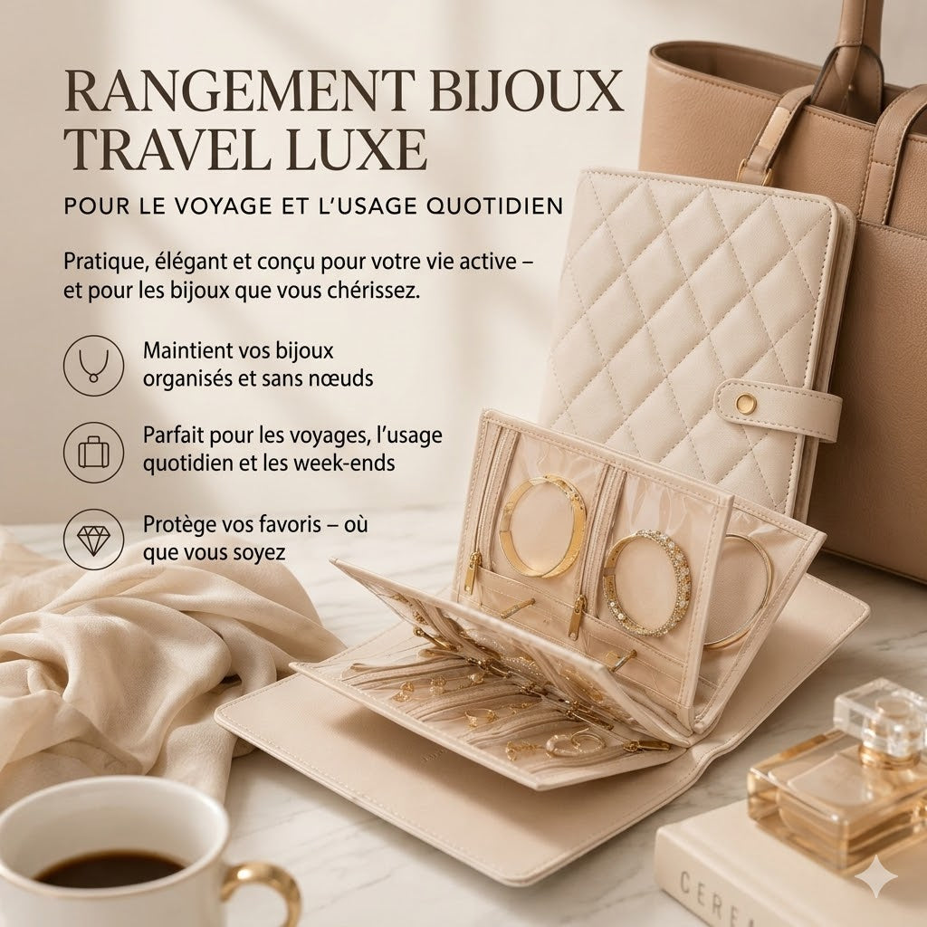 Boîte À Bijoux TravelLuxe – Compacte Et Toujours Organisée