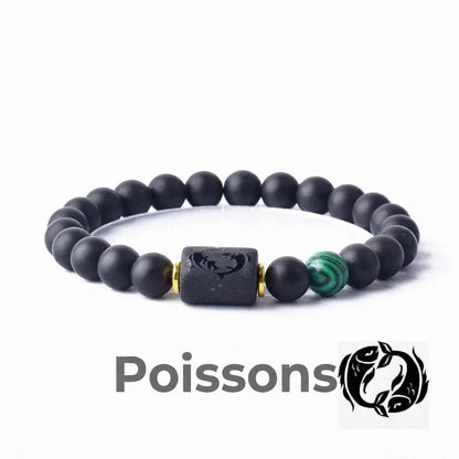 Bracelet en perles avec signe du zodiaque