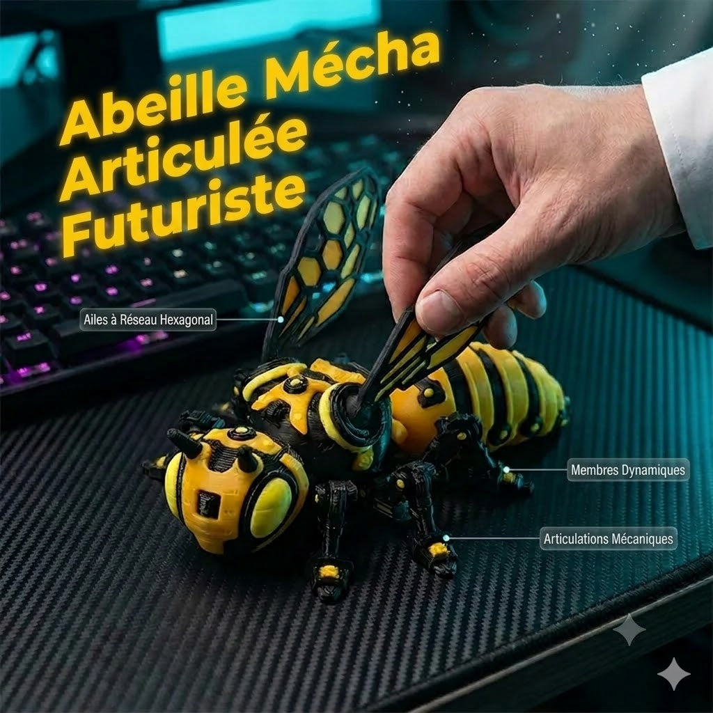 Ce n'est pas un insecte, c'est un monstre mécha ! Articulations amovibles, design futuriste