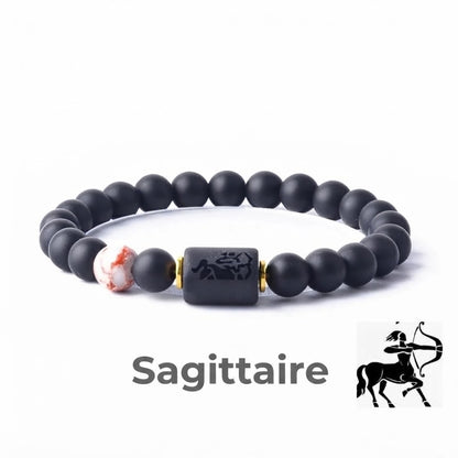 Bracelet en perles avec signe du zodiaque