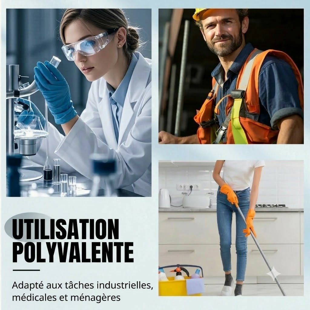 Gants en nitrile non poudrés – lot de 100