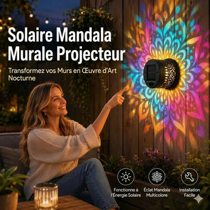 Lampe solaire Mandala – superbe projection & étanche IP65