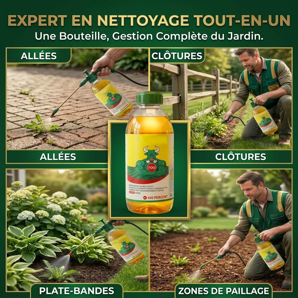 Désherbeur 2 en 1 pour jardin et terrasse