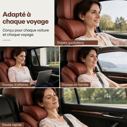 Coussin cervical universel en mousse à mémoire de forme pour voiture
