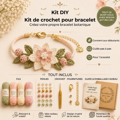 Kit de crochet DIY pour bracelets