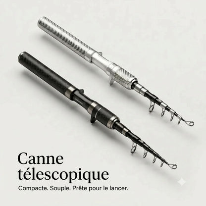 Carbon PocketRod canne à pêche télescopique en fibre de carbone 180 cm