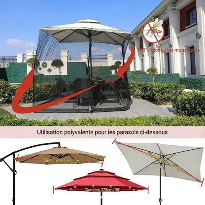 Écran de table pour parasol