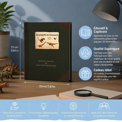 Livre pop-up interactif 3D sur les dinosaures